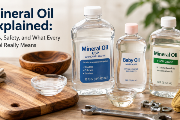 Mineral Oil Explained: Uses, Safety, and What Every Label Really Means