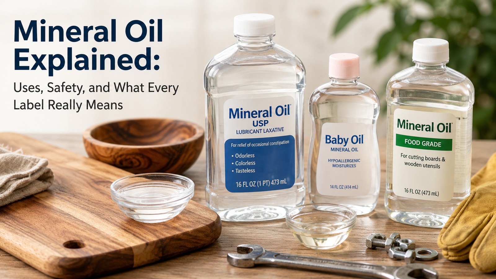Mineral Oil Explained: Uses, Safety, and What Every Label Really Means